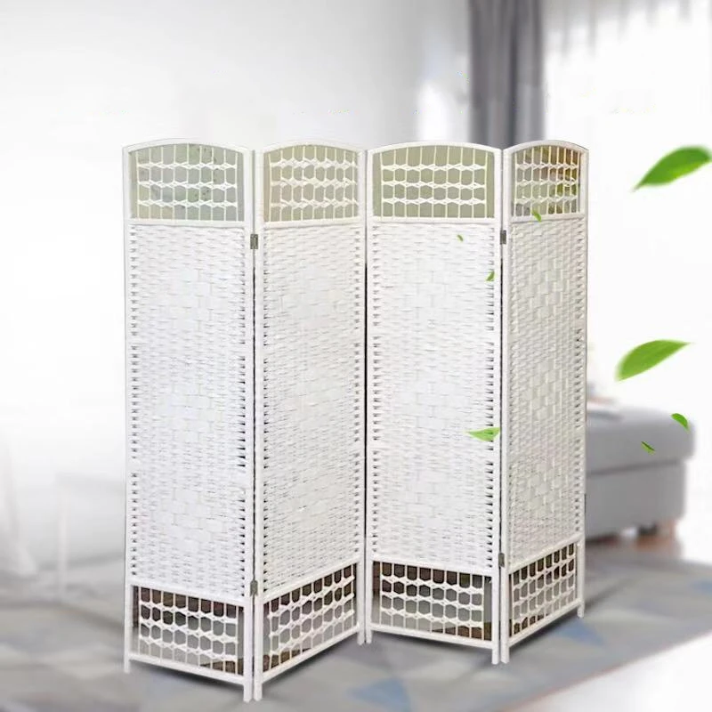 Травяной экран из ротанга складной цельной древесины перегородка Xuanguan закрытый
