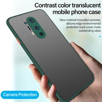 ultra thin hybrid simple matte pc phone case for oneplus 8 7t 7 pro 6t 6 5t 5 silicone bumper frosted cover