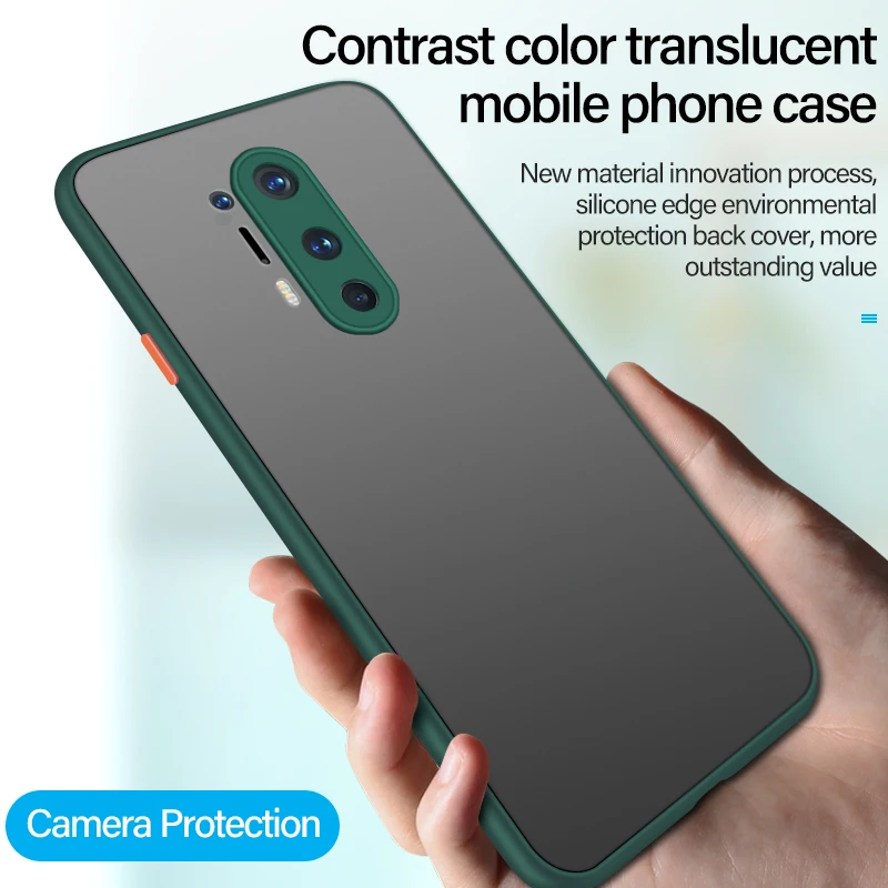 Ультратонкий Гибридный простой матовый ПК для Oneplus 8 7T 7 Pro 6T 6 5T 5 силиконовый