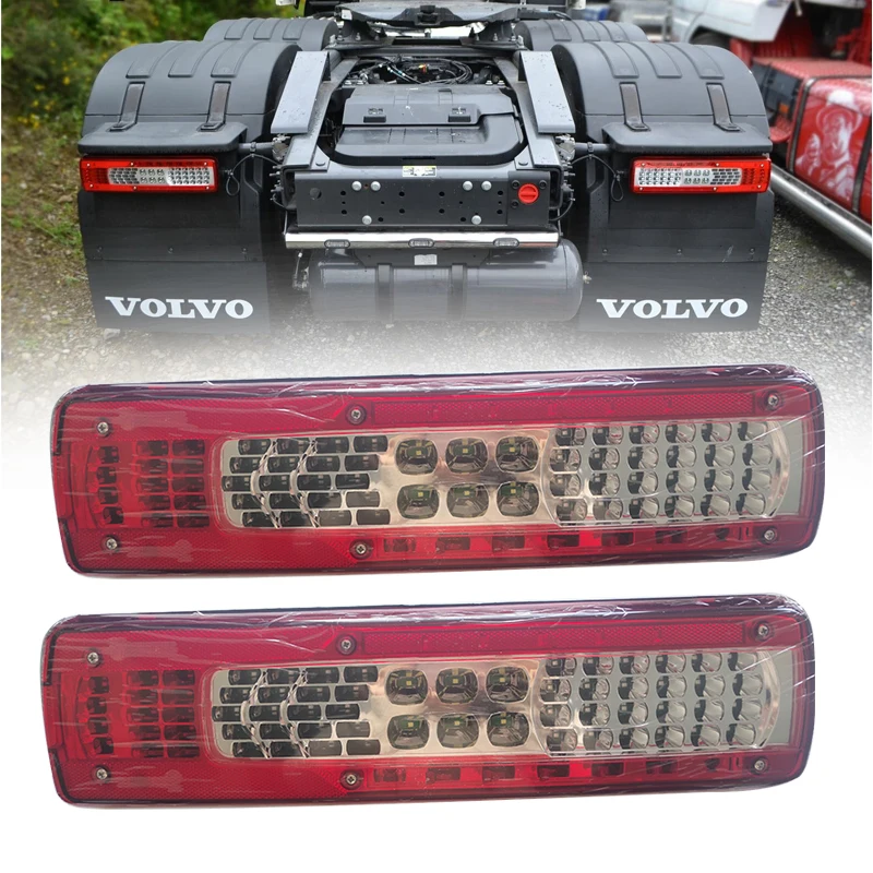 

2Pcs 24V LED Tail Lights Turn Stop Brake Signal Lights For V olvo FH 460 540 Heavy Truck Rear Lamps Taillights Left And Right