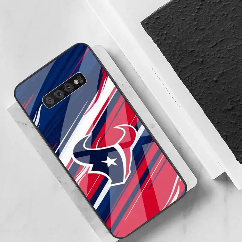 

Houston Texans Phone Case Tempered Glass For Samsung S6 7 8 9 10 20 Plus Ultra Note8 9 10 10pro
