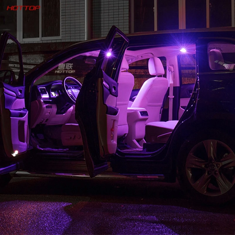 

ABS розовый настольная лампа полный набор для Toyota Highlander 2015-2019 с светодиодный