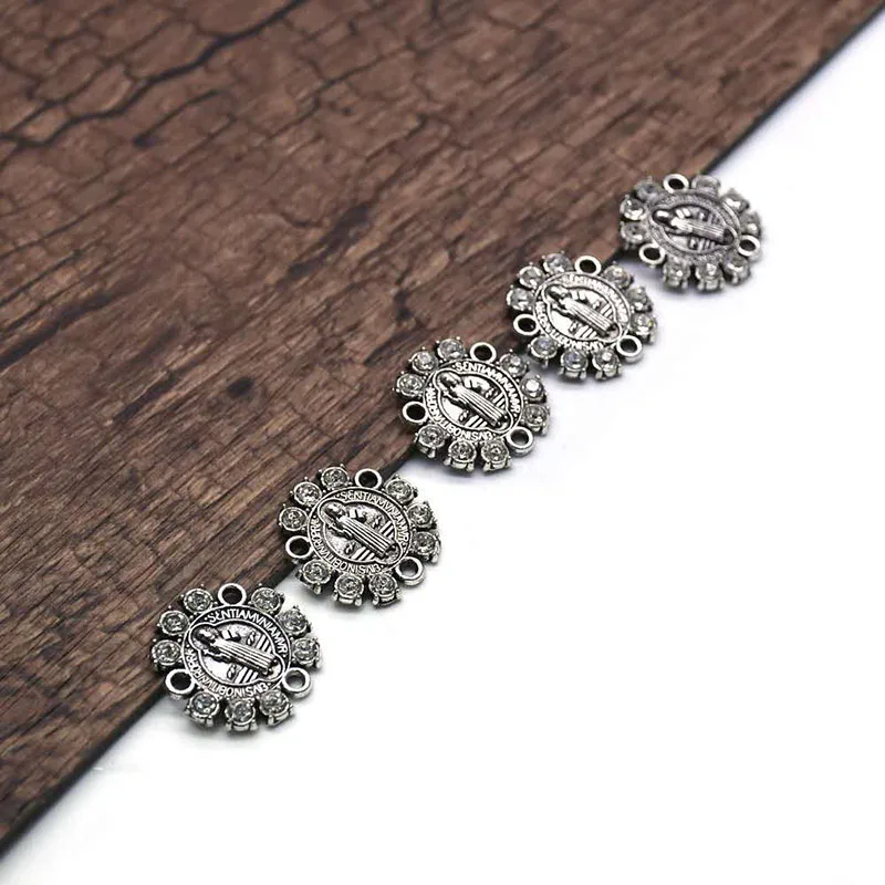 

60 Pieces Religious Alloy St. Benedict Exorcism Accessories Can Handmade DIY Bracelets And Necklaces's Three-Hole Connectors
