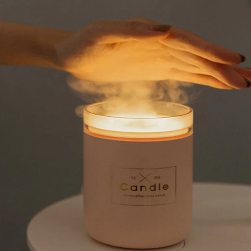 Настольные лампы в форме свечи светильник увлажнитель Романтический теплый