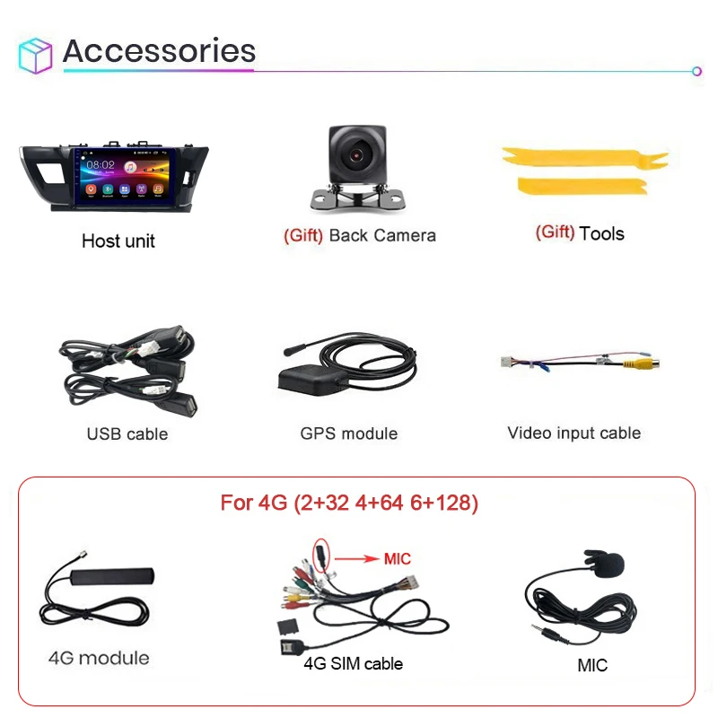 COHO для TOYOTA Corolla /Altis RHD 2014-2016 IPS экран Радио Автомобильное стерео Android 10 8-Core 6 + 1284g |