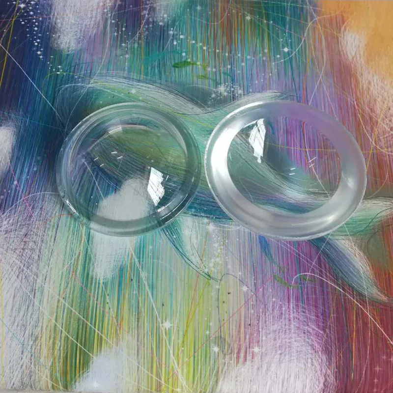 2 шт. 50 мм оптическое стекло LED фокусное расстояние внутренняя вогнутая выпуклая