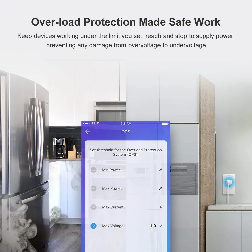 Sonoff IW100/IW101 US WiFi смарт контроль мощности настенный выключатель энергосберегающая