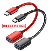 anmone otg type c cable 15cm usb3 1 otg adapter usb to usb3 0 connector for xiaomi samsung huawei mobile phone usbc accessories