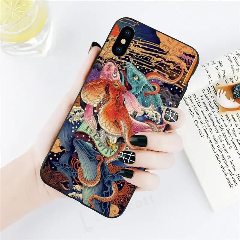 

Japanese Style Art Japan aesthetics Phone Case for iPhone 11 12 pro XS MAX 8 7 6 6S Plus X 5S SE 2020 XR