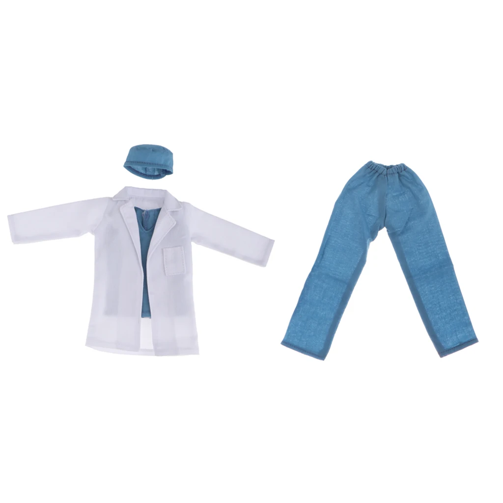 

1/6 Male Dolls Dress Up Accessories Doctor Suit Work Gowns Uniform Lab Coat for