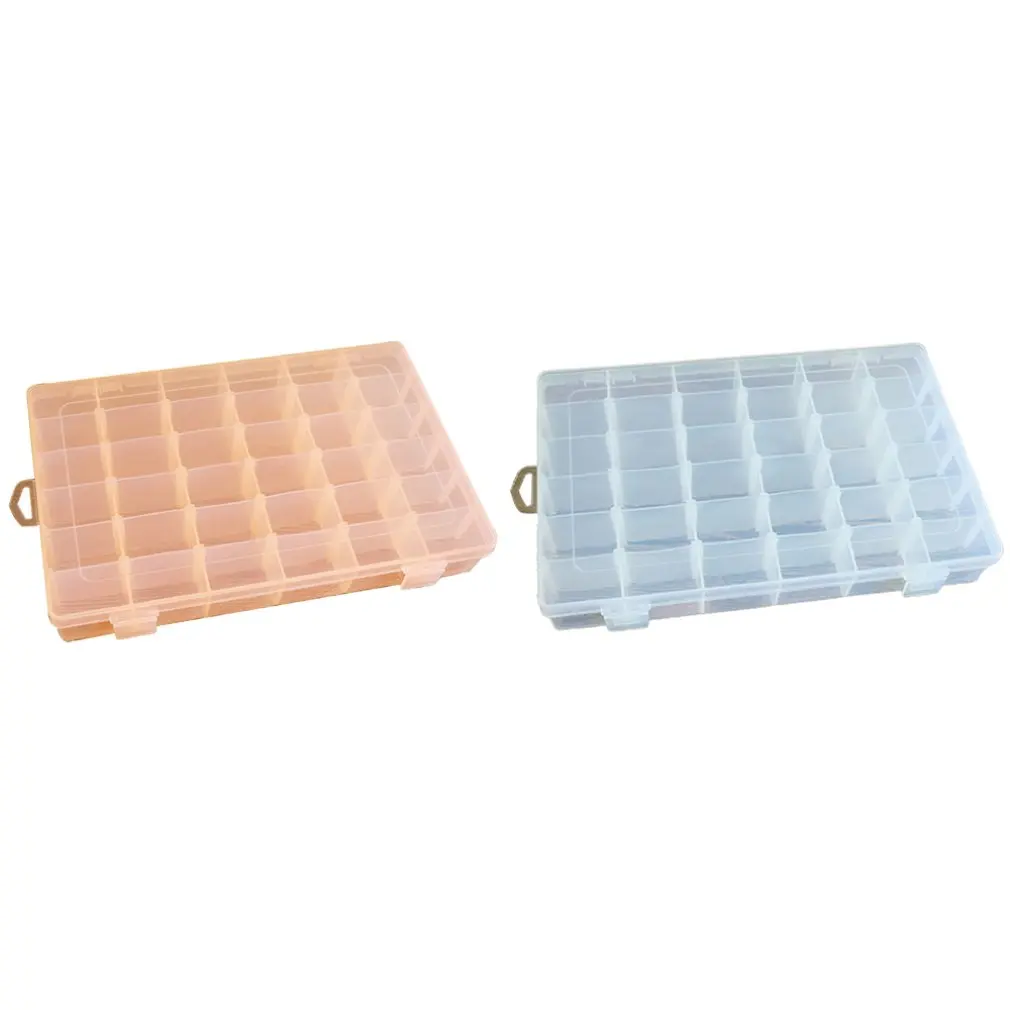 36 Сетка Прозрачная пластиковая коробка для хранения косметики лекарств серьги