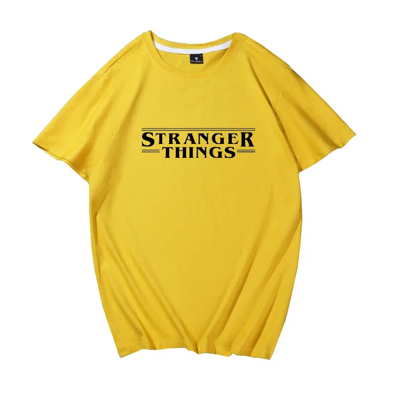 Футболка с принтом странные вещи в Корейском стиле Топы harajuku длинными рукавами и