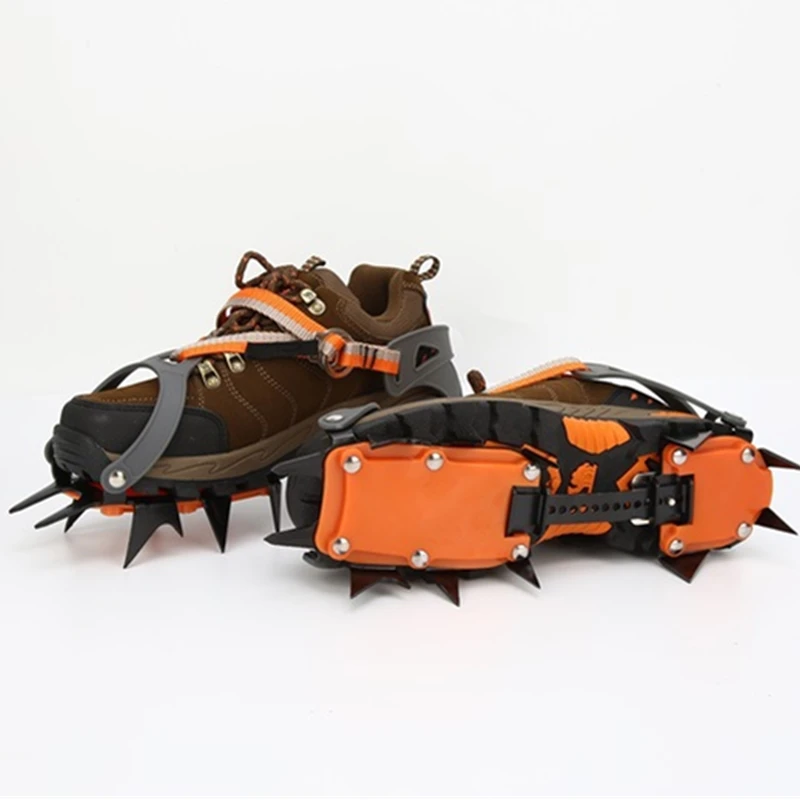 14 Зубцов ледяной захват Нескользящие скалолазание скобы чехол для обуви ледяные