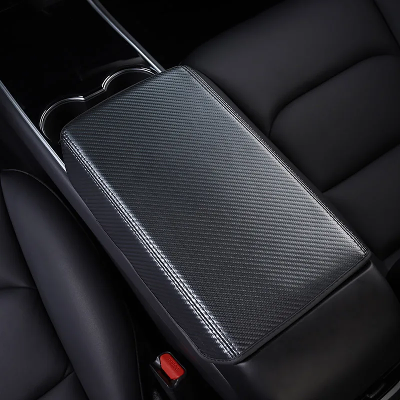 

Car Armrest Box Protective Cover For Tesla Model 3 2018 2019 2020 Central control armrest cover Car interior accessories Holster