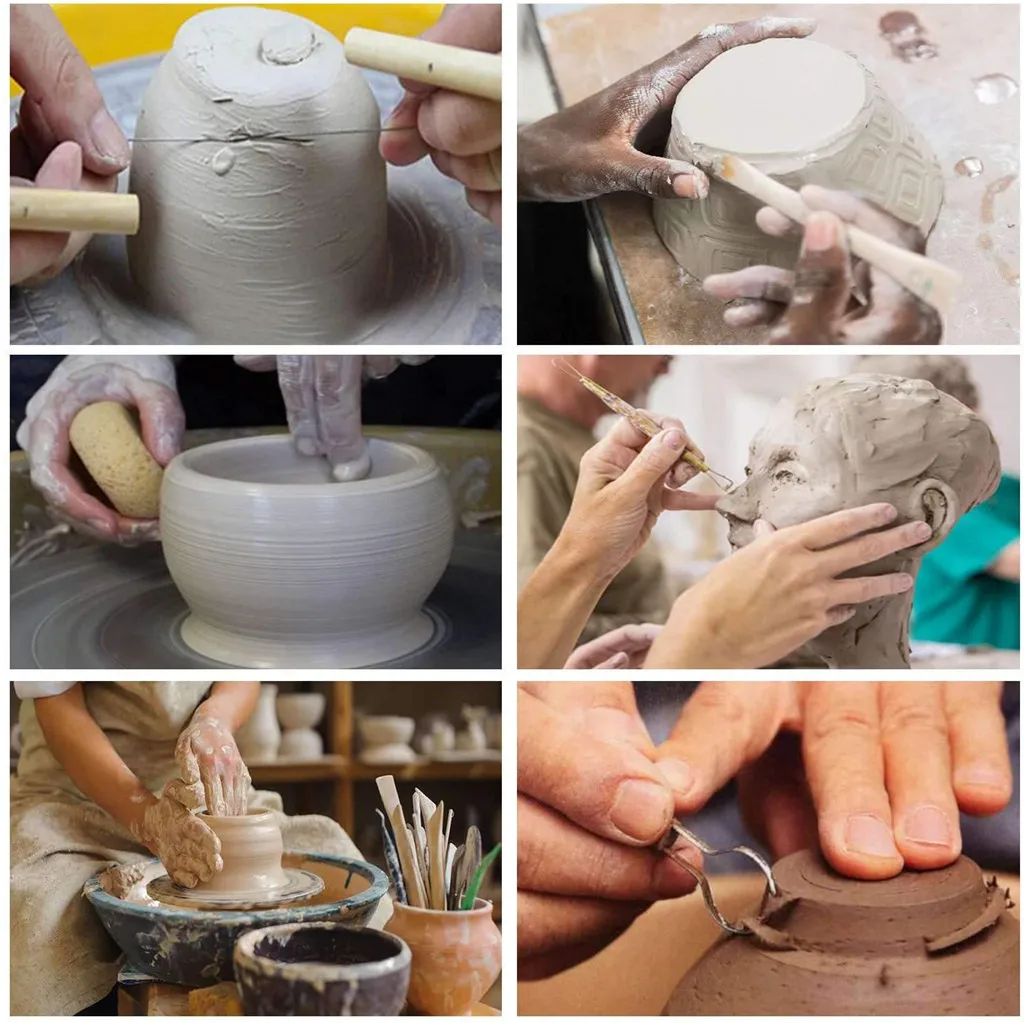 30 шт. скульптуры инструмент Керамика инструменты деревянная ручка керамический