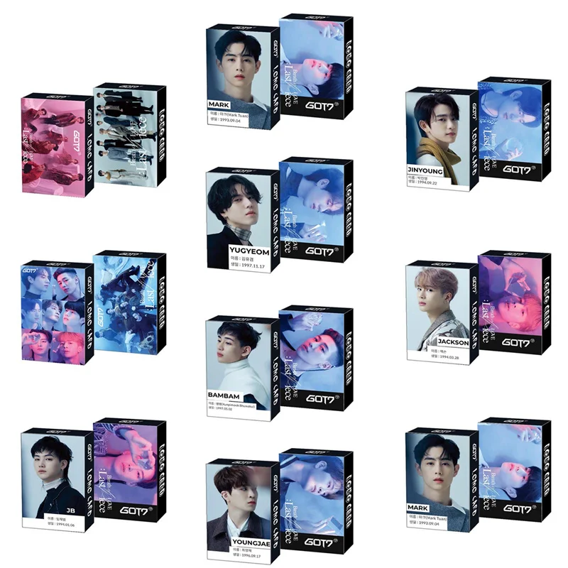 30 шт./компл. Kpop GOT7 новый альбом последняя часть Lomo карта HD печать фото для