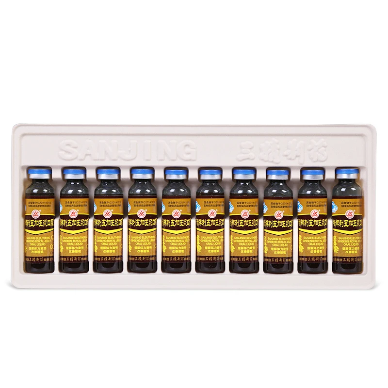 

Yongjiaxian sanjing brand acanthopanax 10 ml/of royal jelly of oral liquid, alcohol is not higher than 5% * 10 * 3 box package