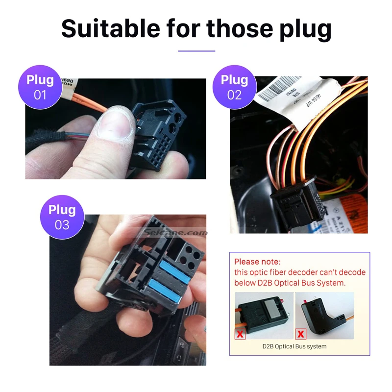 Автомобильный волоконно оптический декодер Seicane большинство коробок для Mercedes Benz