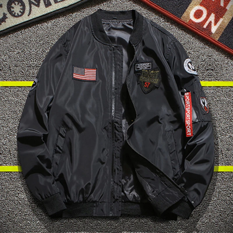 

Men's Jacket Spring Autumn Bomber New Cargo Casual Trend Slim Handsome Korean Version Clothing