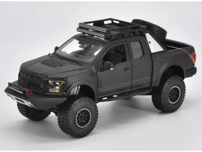 

Original 1:24 F150 Svt Raptor Truck Car Models, Diecast Pick-up Off Road Vehicle Classic Metal Car Models