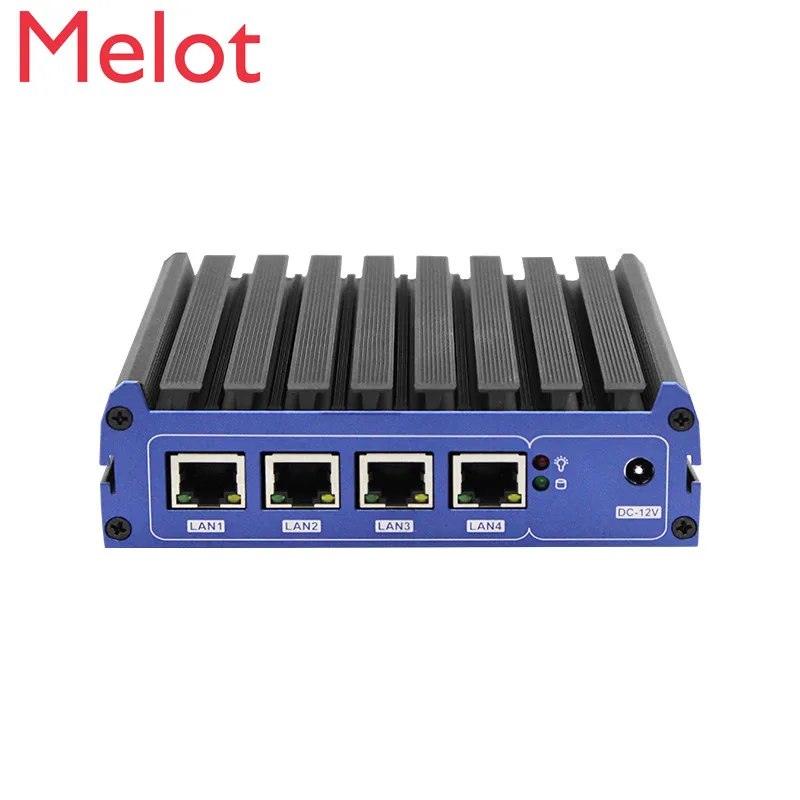 

XRY J1900 четырехпортовый мягкий маршрутизатор IPC Мини хост ros / lede / aikuai / openwrt сервер/koolshare/pfsense / linux