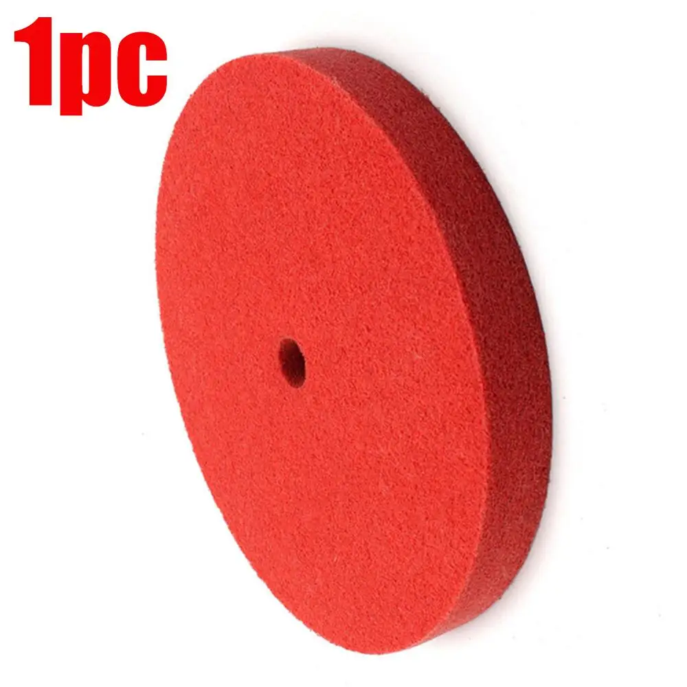 

1 шт. 200 мм красная полировальная пластина из нейлонового волокна для полировки воском, аксессуары для полировки шерсти, коннектор для полир...