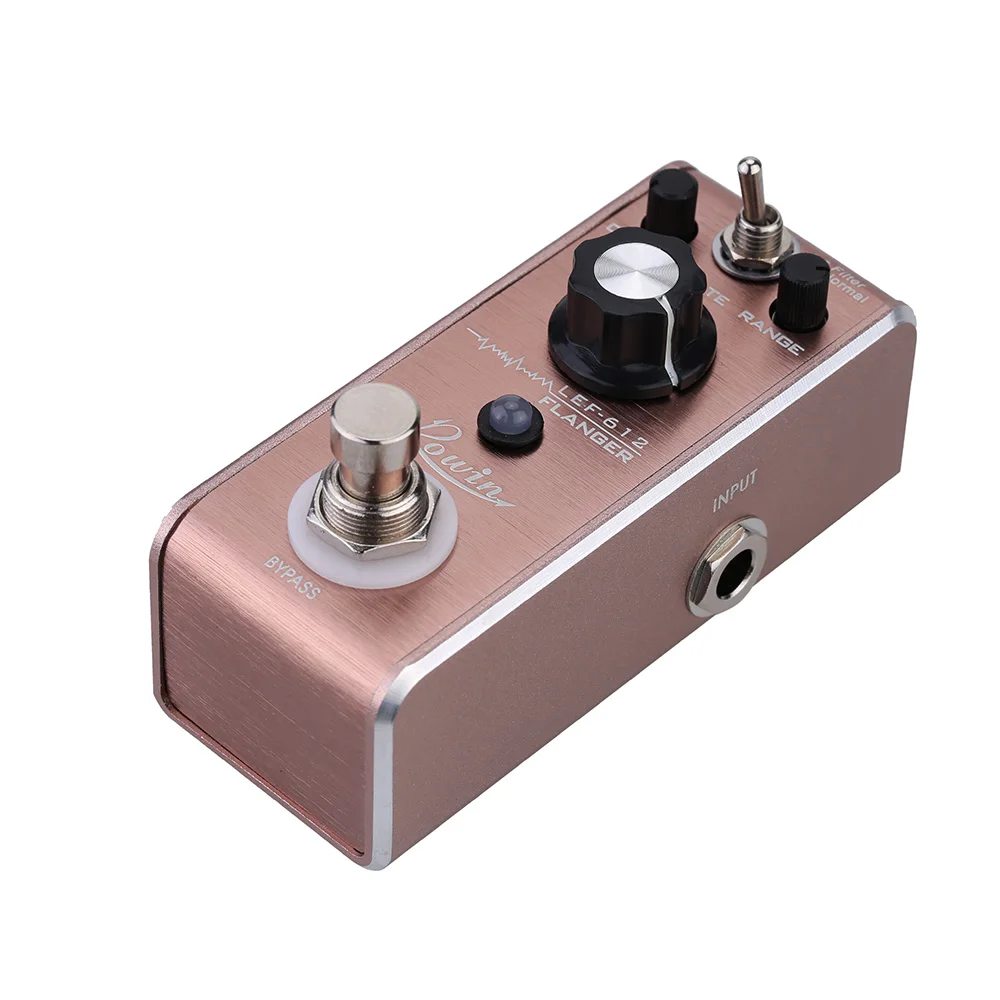 

Rowin LEF-612 Flanger Pedal Mini Portable Guitar Effect Pedal True Bypass Classical Analog Rolling Effect Exquisite Workmanship