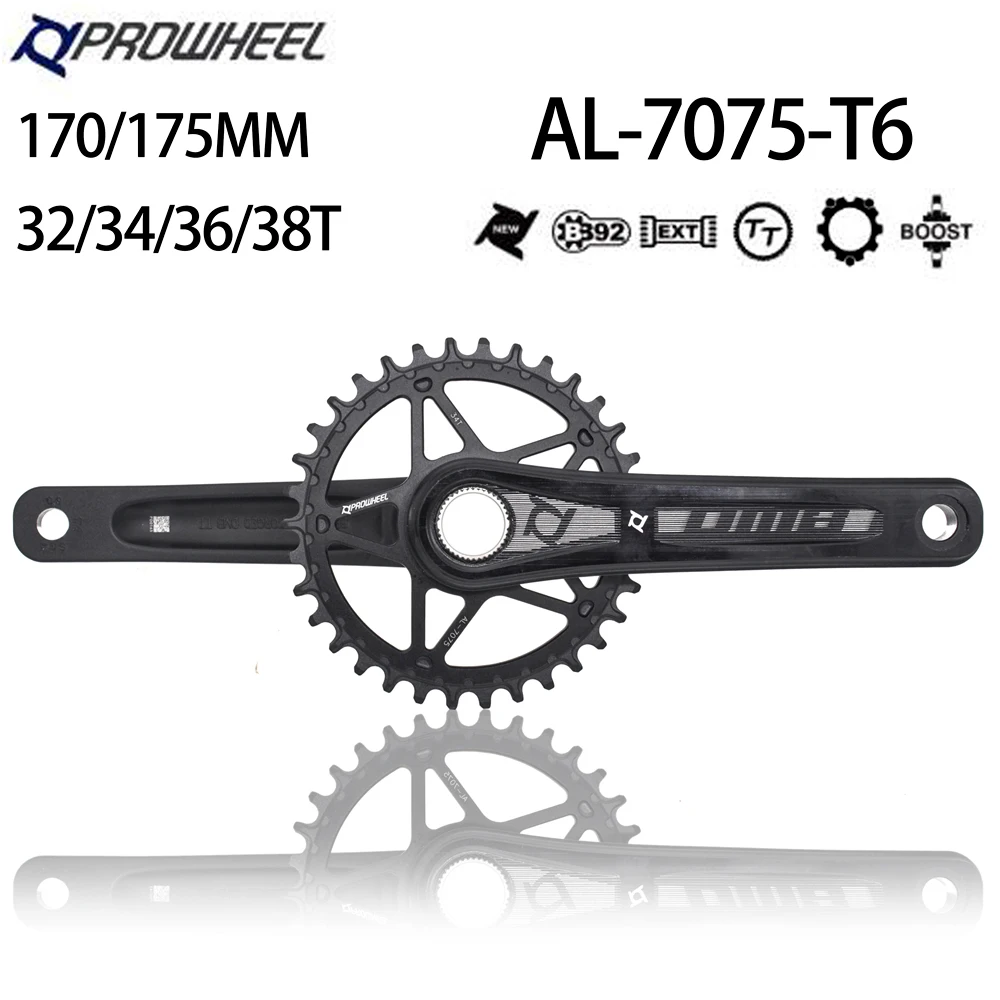 

MTB Crankset crank Chainwheel 32/34/36/38T 7075-T6 CNC Alu Narrow Wide MTB Crown For SRAM gxp Deore