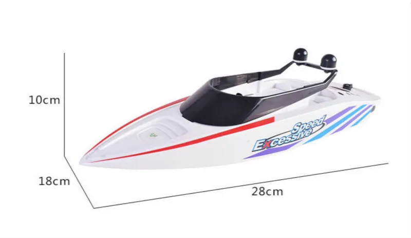 Высокая Скорость RC лодка пульт дистанционного Управление 15км/ч 2,4 ГГц 4 канала Электрический Workbale на воде гоночного радиоуправляемого моторных лодок, игрушки для детей