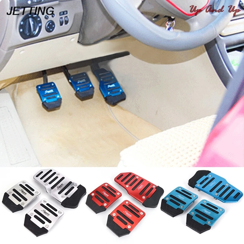 3 шт. алюминиевый сплав ножной педали Крышка колодки авто автомобиль нескользкой