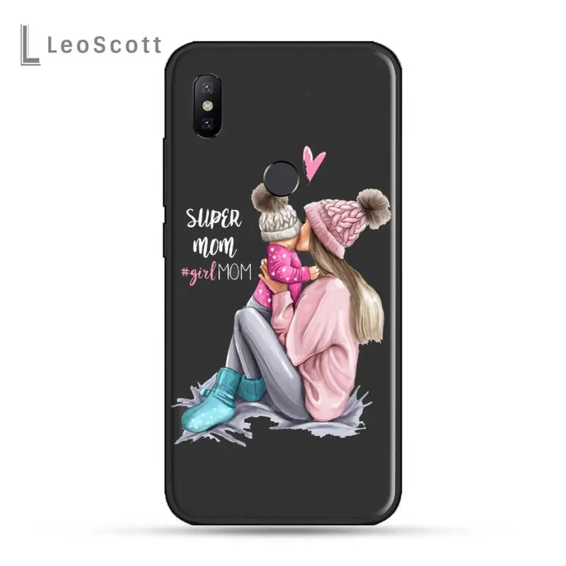 

Family Mom Dad Baby Coque For Fundas Phone Case For xiaomi Redmi 5 5A plus 7A 8 note 2 3 4 5 5A 6 7 GO K20 A2
