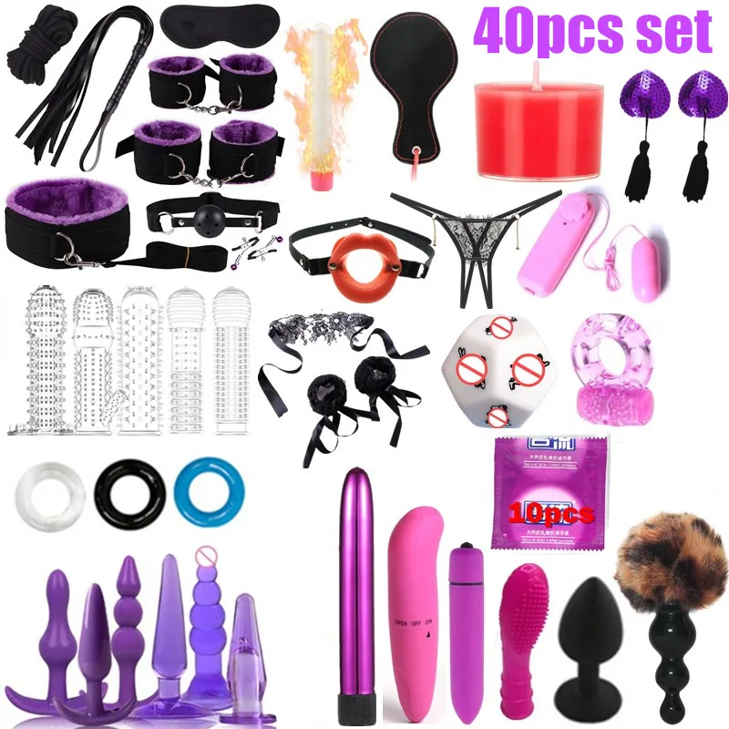 Набор для БДСМ ограничений секс кукла кляп Анальная пробка взрослых вибраторы