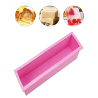 flexible rectangular soap silicone mold candle mould for homemade crafts cake loaf cupcake pudding making modeling supplies tool