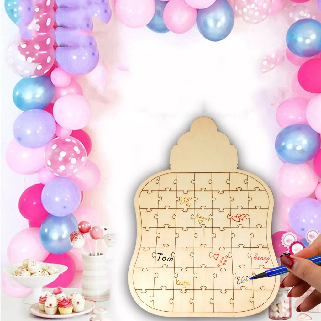 Свадебная доска в форме сердца индивидуальный пазл альтернатива подвесному