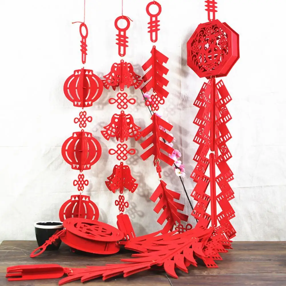 

Chinese Red Lantern String Chili Fish Pendant Spring Festival Hanging Decoration
