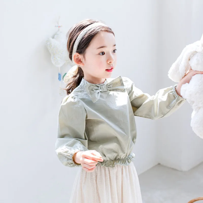 Хлопковые топы с длинным рукавом для детей 4-14 лет | Мать и ребенок