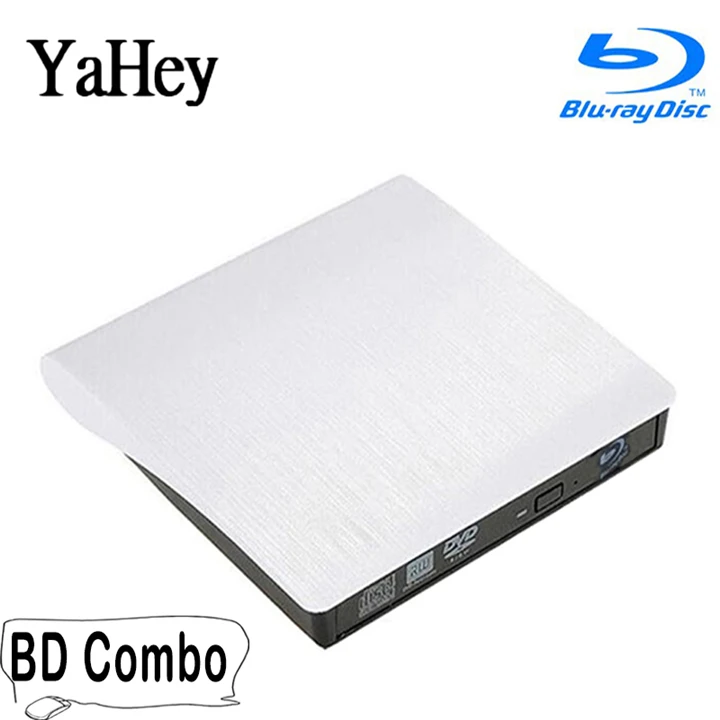 YAHEY USB 3,0 Внешний Blu-ray проигрыватель компакт-дисков/dvd-писатель Регистраторы оптический привод 3D фильмы 25/50 г BD-ROM RW горелки для портативных компьютеров
