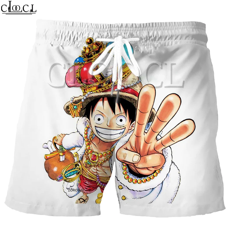 Шорты CLOOCL мужские слитные с японским аниме эластичные модные пляжные штаны 3D