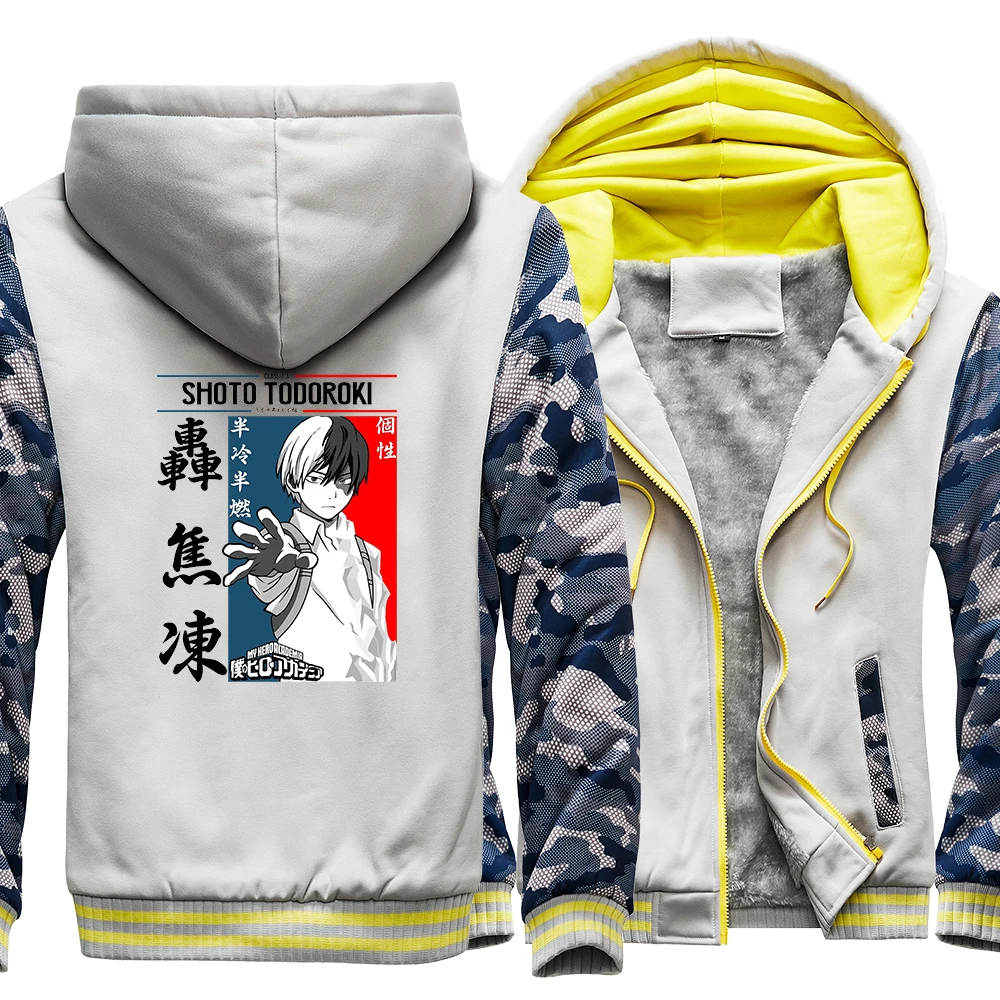 

Todoroki Shoto My Hero Academia Comic Prints Mens Hoodie Fashion Oversize Hood Fleece Lined Daily Sweater Outdoor Hoodie Anime