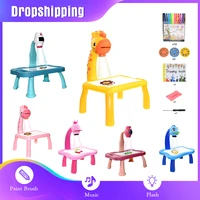 led projector drawing table light toys for kids boys girls christmas gifts children art painting educational learning board