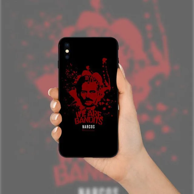 Wagner Moura Narcos pablo escobar черный ТПУ Мягкий силиконовый чехол для телефона iPhone 8 7 6 6S Plus X