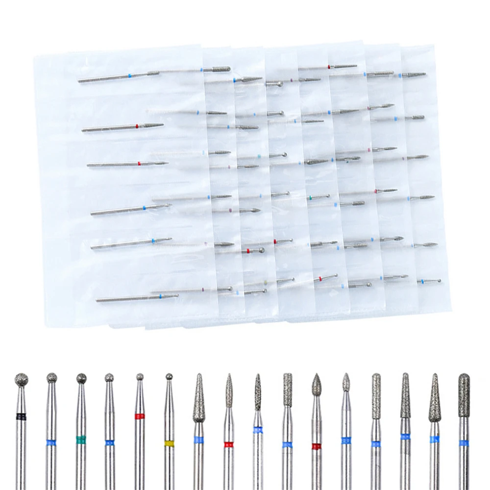 6 шт. фрезы для ногтей с OPP маникюра алмазные ногтей|Принадлежности дизайна