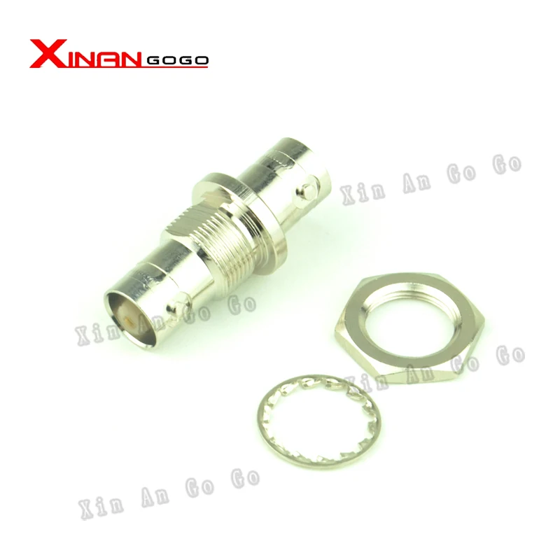 

10pcs/lot RF adapter BNC female to BNC female with Nut