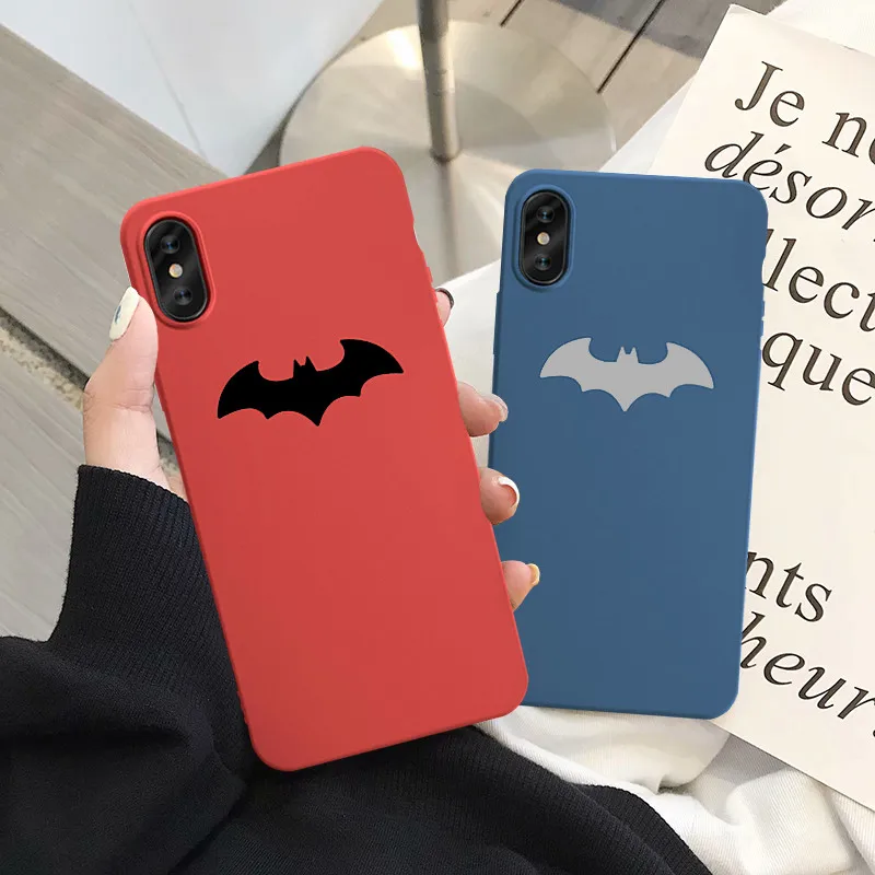 Чехол для телефона с изображением героев мультфильма «Бэтмен» для iPhone XS MAX 11Pro XR X 7 8 6s Plus Super Hero, мягкая Матовая силиконовая задняя крышка, тонкий Чехол