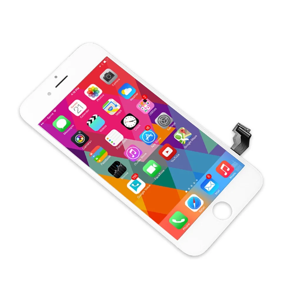Черный/белый дигитайзер lcd для iPhone 6 7 Plus 8 Ecran замена экрана Дисплей без битых