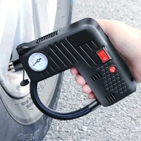 car air compressor small and portable electric air pump 12v tire inflator for car motorcycle bicycles led light tire pump