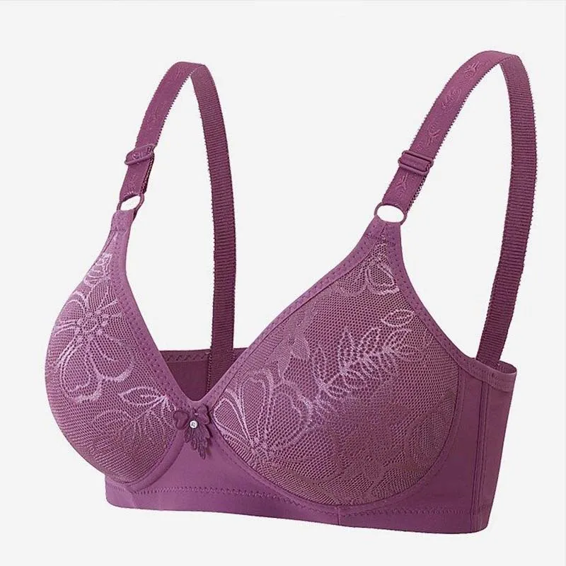 

Brassiere Modis Bralette Gathered Soft Wire Free Bras For Woman Plus SIze Flowers Women Wireless Bras Sexy Female Underwear