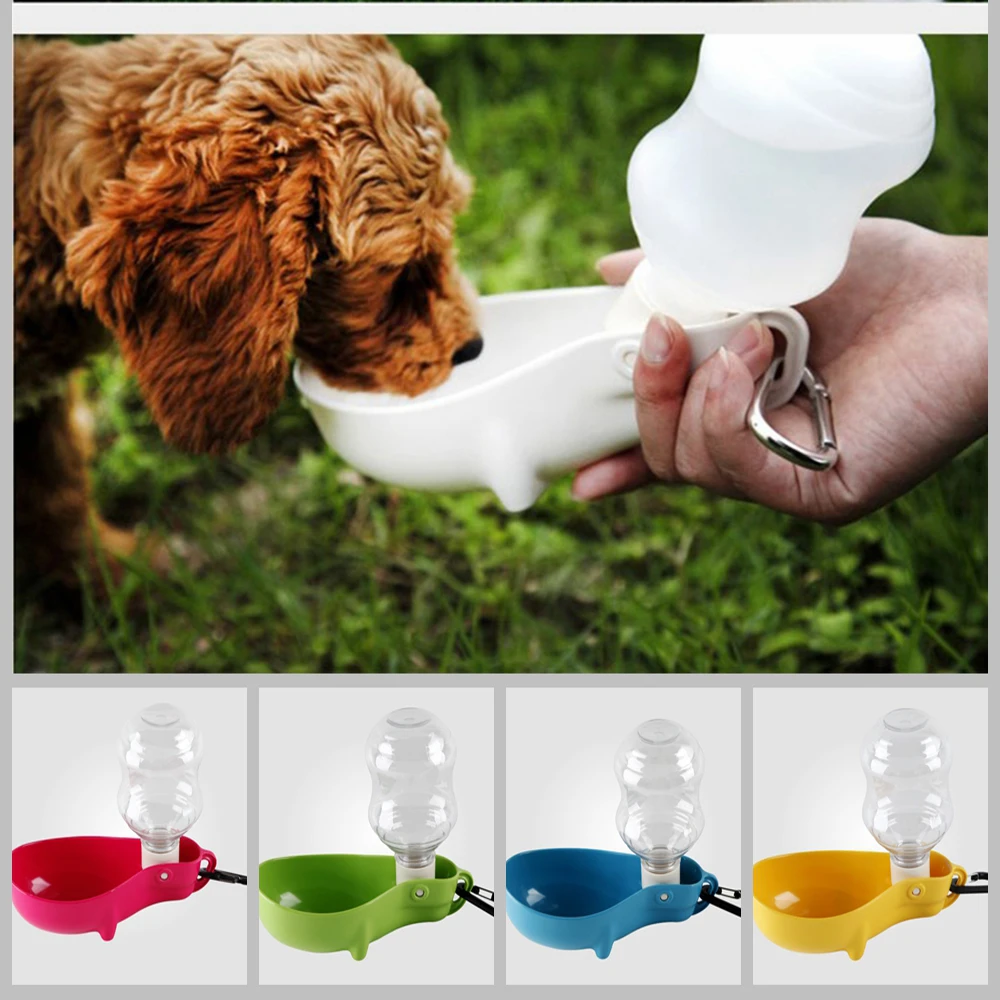 

Outdoor Pet Dog Feed Bowl Drink Cup Hanging Folding Kettle, Stylish Design Sleek