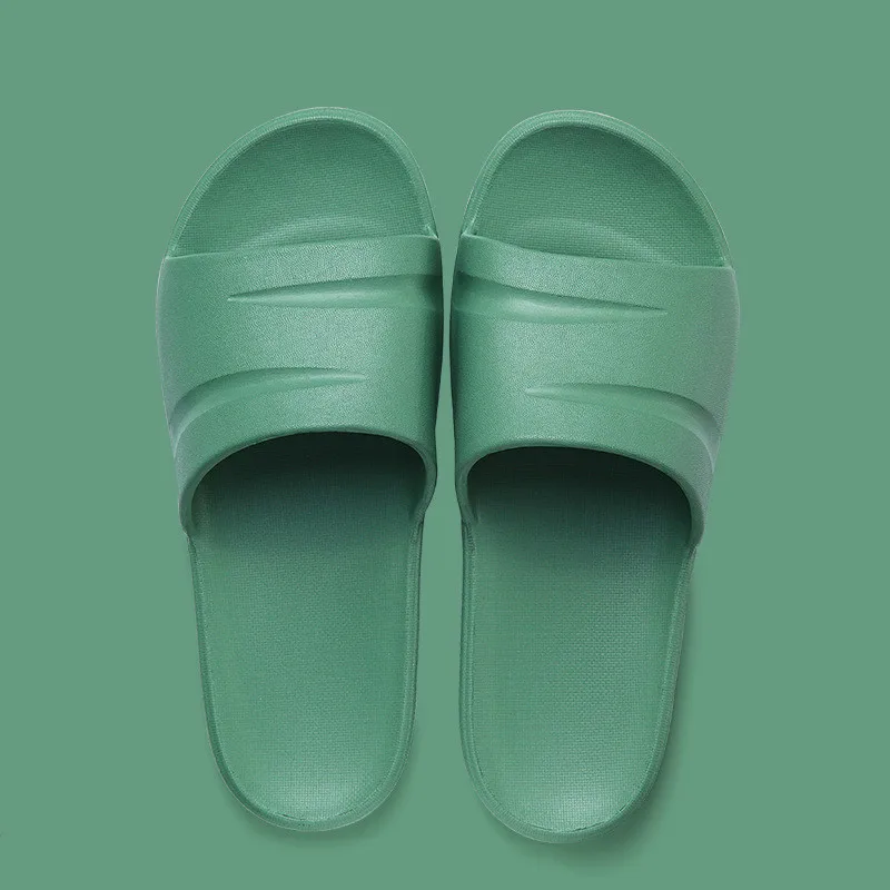 

Couple Slippers 2021 Fashion Breathable Anti-slip Bath Slippers Women Solid Indoor Summer Home Shoes Casual Sandals EVA Soft