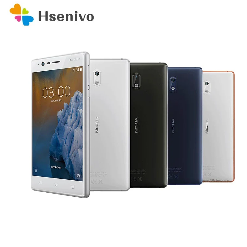 

Восстановленный Nokia 3-Оригинальный разблокированный Android телефон Nokia 3 5,0 '4G LTE 8MP WLAN GPS